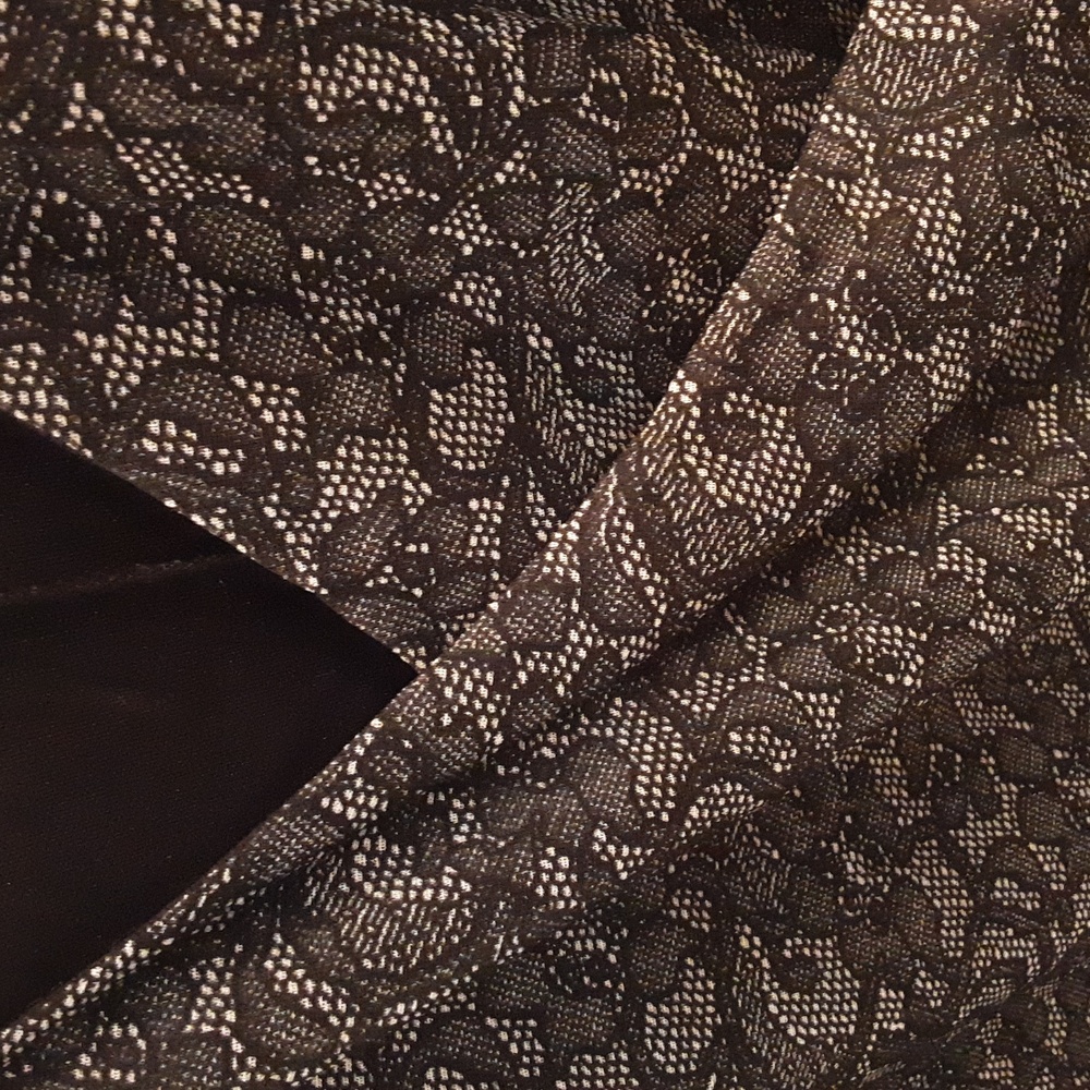 F. L. P. Black and Silver Sheath Midi Dress - Picture 2 of 7